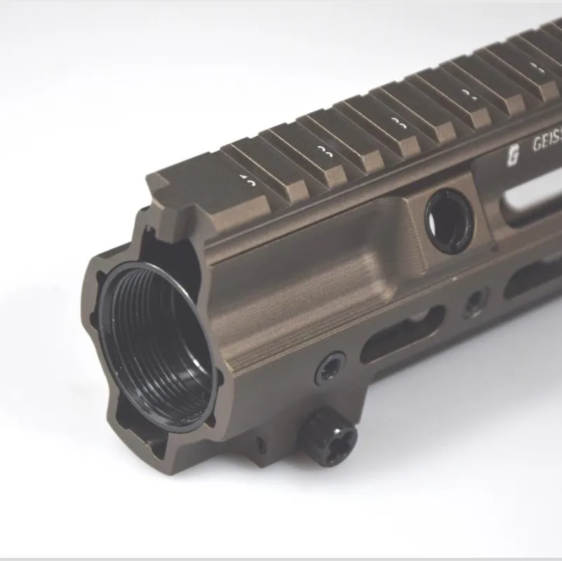 sand with bumping XPOWER GT style 10'Rail system 416 M-LOK MOD Lite Handguard для AR AEG Airsoft M4A1 Пейнтбол CS Спорт на открытом воздухе приемник коробка передач - Цвет: sand with bumping