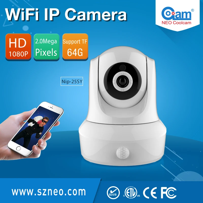NEO Coolcam NIP 25SY Full HD 1080P wifi ip камера беспроводная P2P CCTV и встроенный датчик движения PIR