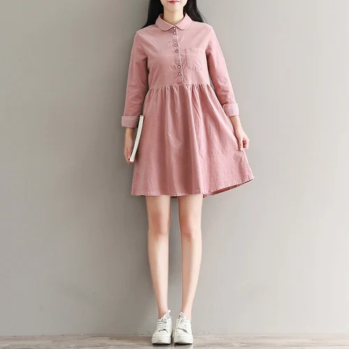 Robe Femme новинка 2018 года осенне-зимнее винтажное платье Стиль Mori Girl вельветовый с