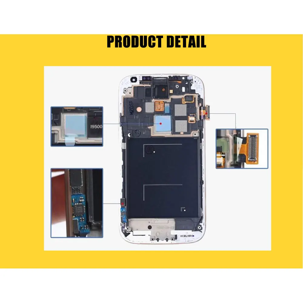 Сменный ЖК экран для samsung S4 lcds с рамкой galaxy s4 дисплей удобный GT i9505 i9500 i9506|Экраны