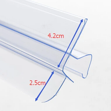 ПВХ деревянная стеклянная полка защитная направляющая крышка этикетка