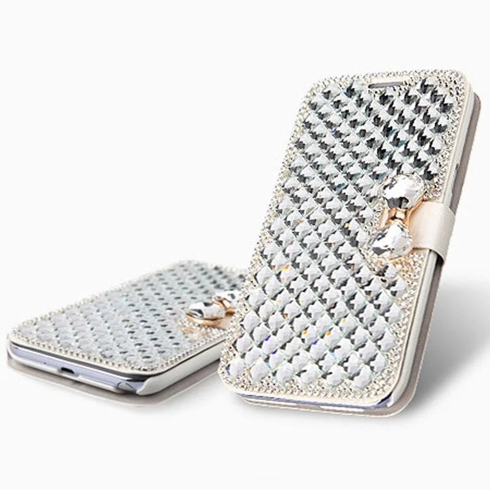 Роскошные Стразы флип чехол для iPhone 7 8 6 6S Plus блестящее зеркало 5 XR XS MAX девочек с
