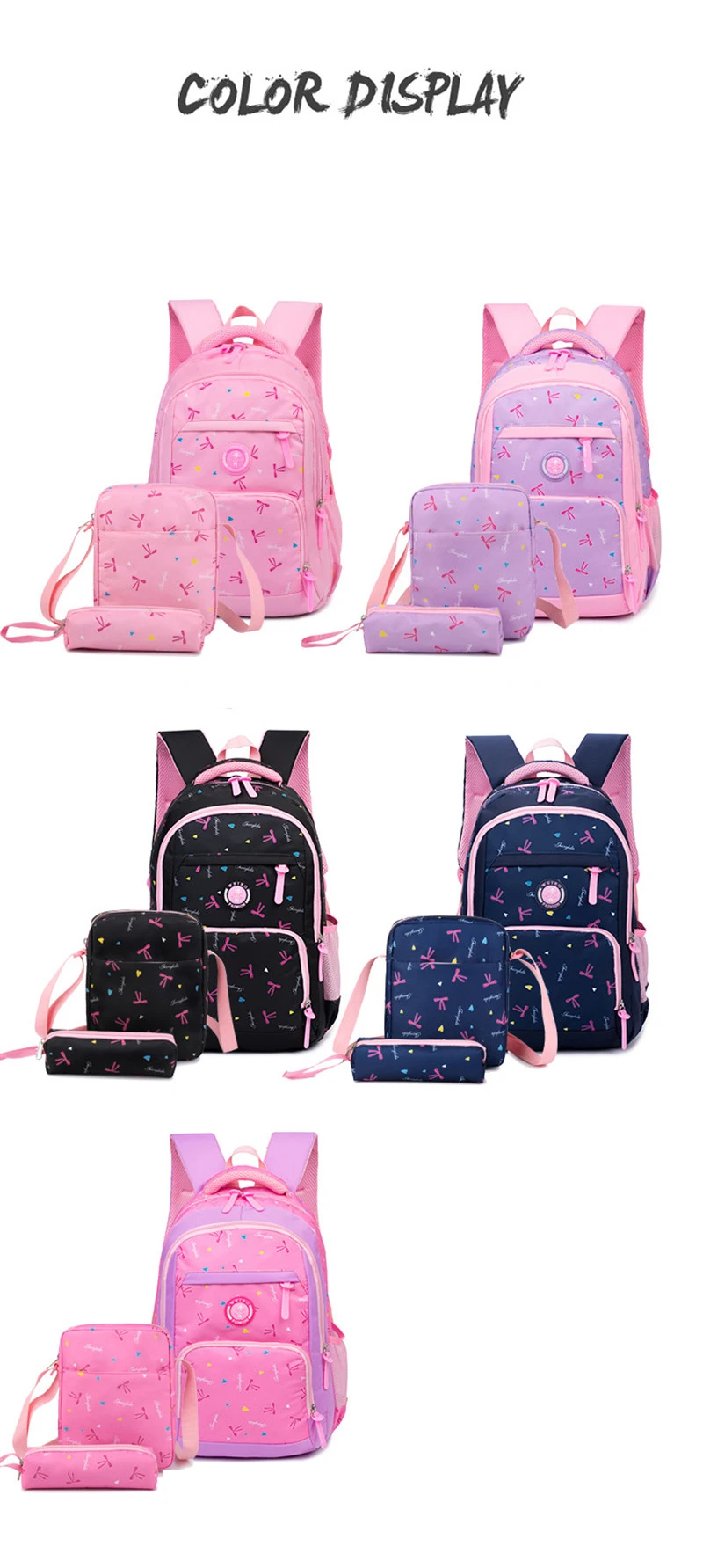Детские школьные сумки, высокое качество, школьный рюкзак для девочек, водонепроницаемый ранец, Детская сумка для книг, милый Принт, ruceksack mochila