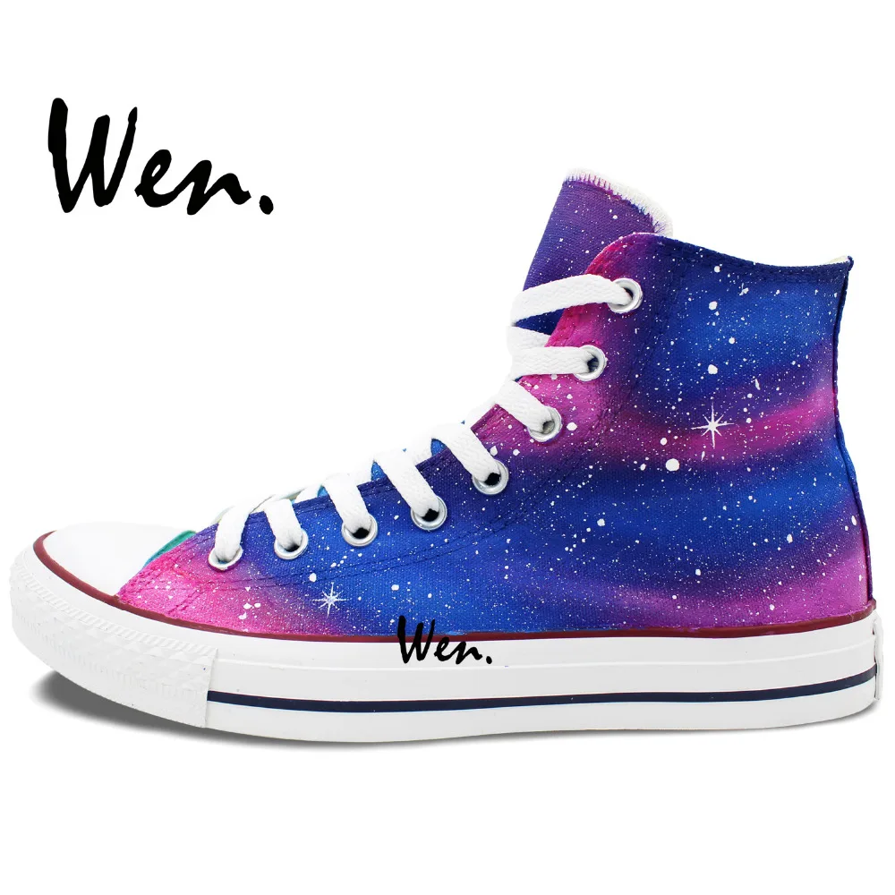 Кеды Wen мужские и женские с ручной росписью оригинальный дизайн на заказ высокие