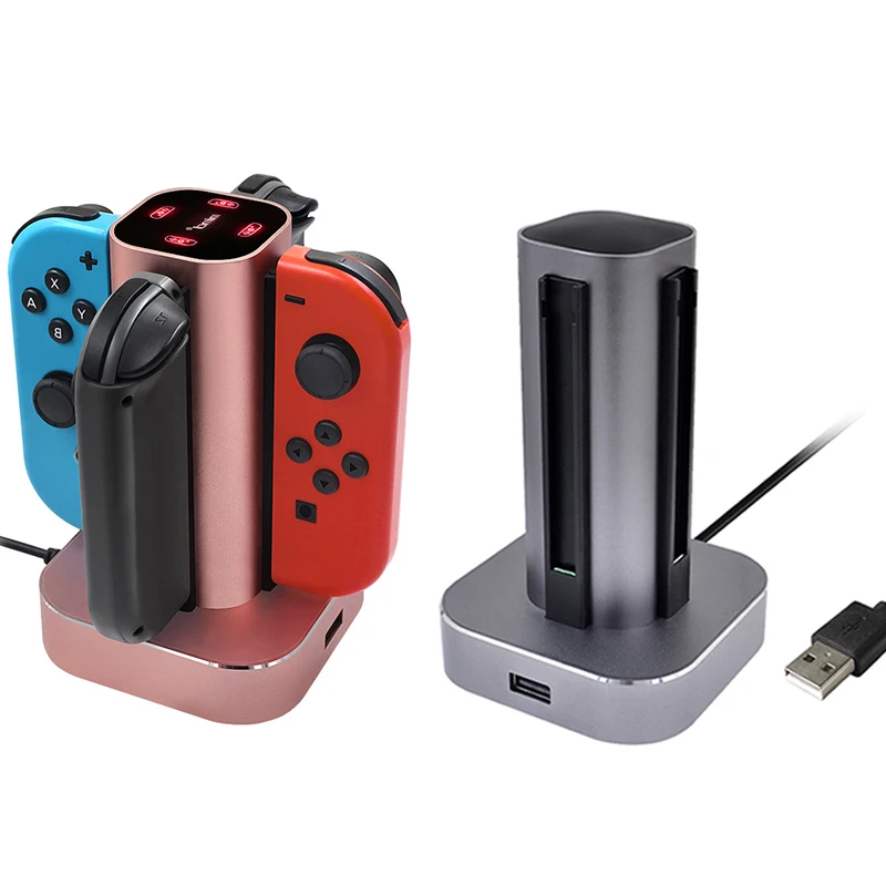 Дорожный переключатель 4 в 1 зарядная док станция NS Joy Con Геймпад контроллер