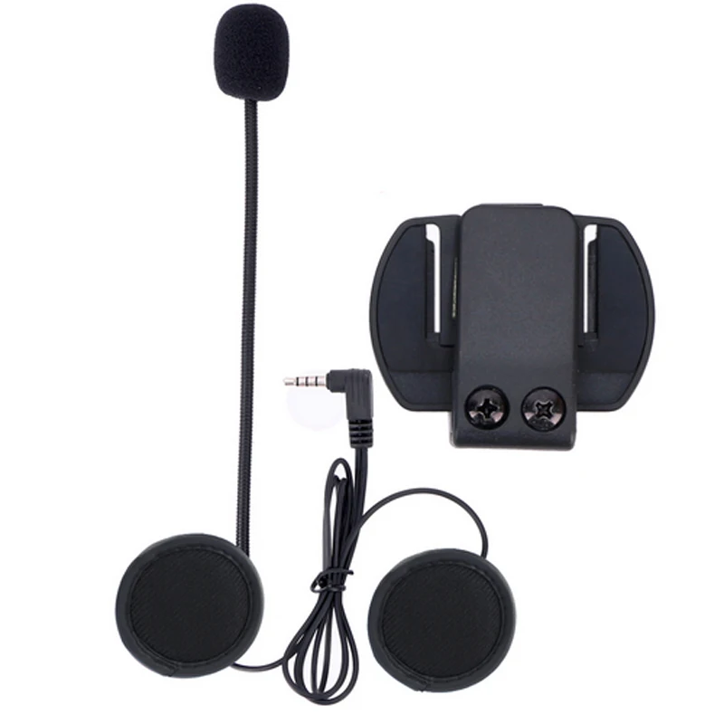 

V6 Intercom Accessories (Microphone Earphone & Clip Bracket ) ONLY Suit for V6 Motorcycle Helmet Bluetooth Headset Interphone