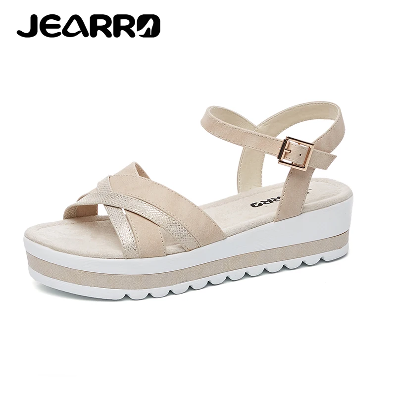 

JEARRO Women Sandals Woman's Summer Shoes Woman Platform Casual Footwear Ladies Sneakers sandalen dames 2018 New Size 37-41