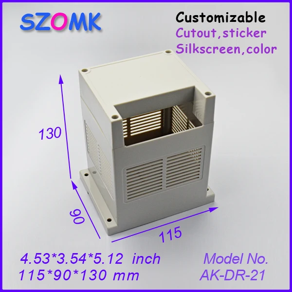 instrument housing case control box (4 pcs) 115*90*130mm enclosures for electronics plastic din rail | Обустройство дома