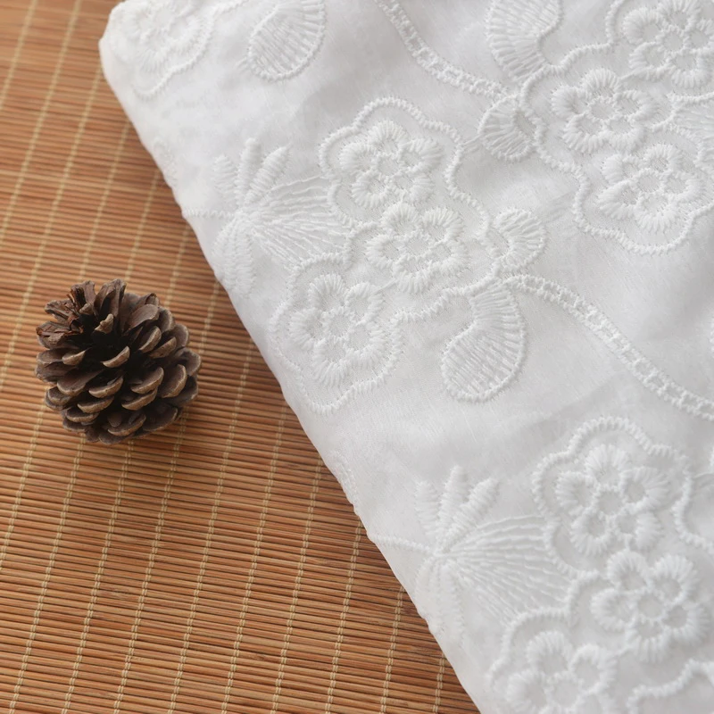 

Full-width Double-sided Wavy Embroidered Shallow Texture Chiffon Dress Fabric