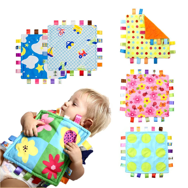 Детское мягкое плюшевое одеяло 30 х30 см|baby towel toy|baby toysappeasement toys |