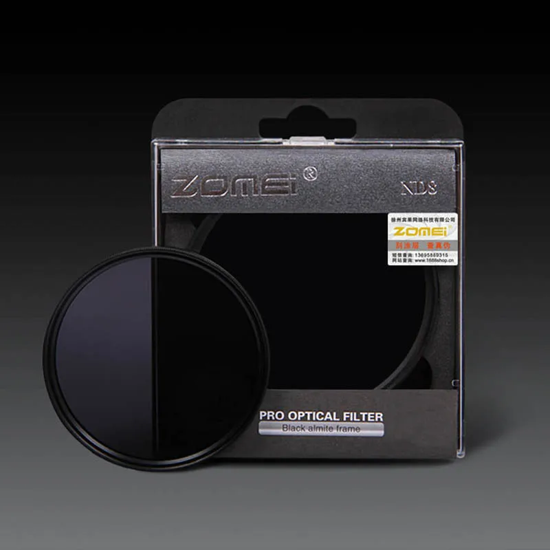 Фильтр ZOMEI для объектива Canon Nikon Olympus Pentax Hoya 52 мм 55 58 62 72 77 82 ND2 ND4 ND8 ND | Электроника