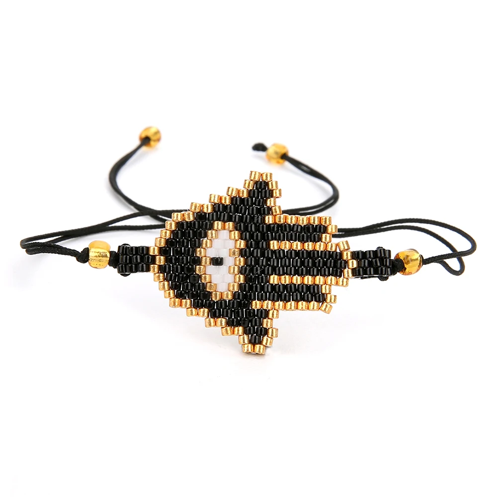 SHINUSBOHO MIYUKI Pulseras Mujer Хамаса руки и сглаза браслет на запястье мужские ювелирные изделия модный браслет дружбы подарок