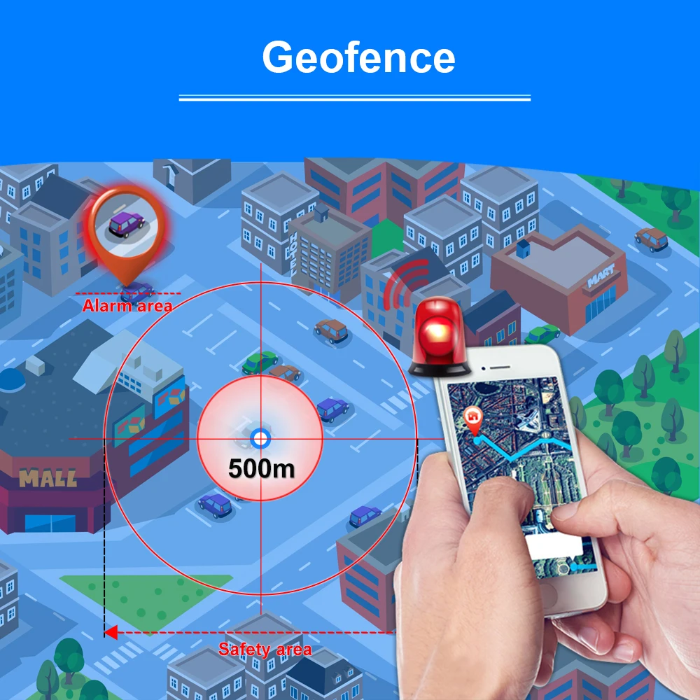 Автомобильный мини трекер TKSTAR с дистанционным управлением GPS GSM локатор для