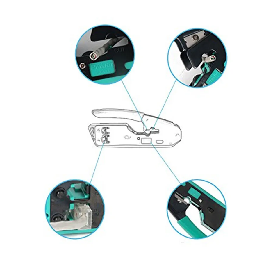 CP-333 Crimping Network Tongs 6P/8P Handheld Portable Cable Wire Stripper Pliers | Инструменты