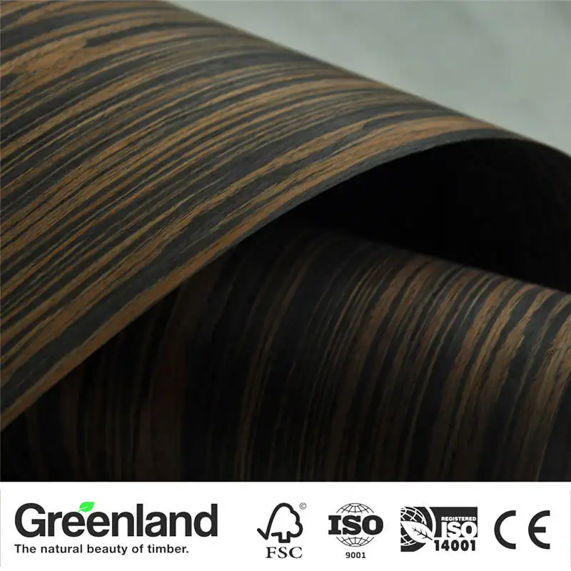 Ebony Veneer wood wooden blanks slices decoration for bedroom furniture chair table Flooring DIY Furniture Natural 250x60 cm