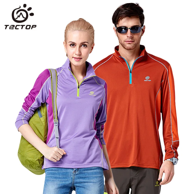 

Tectop Anti-Uv Breathable Quick Dry T-shirt Men Women Outdoor Trekking Cycling Sport T-shirts Climbing Fishing T Shirt,AM067