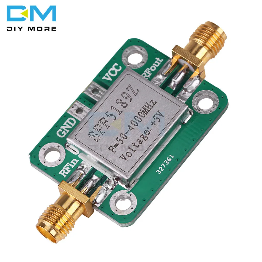 LNA 50-4000 МГц RF SPF5189 NF 0.6dB низкий уровень шума усилитель сигнала приемник плата беспроводной связи модуль с защитным корпусом