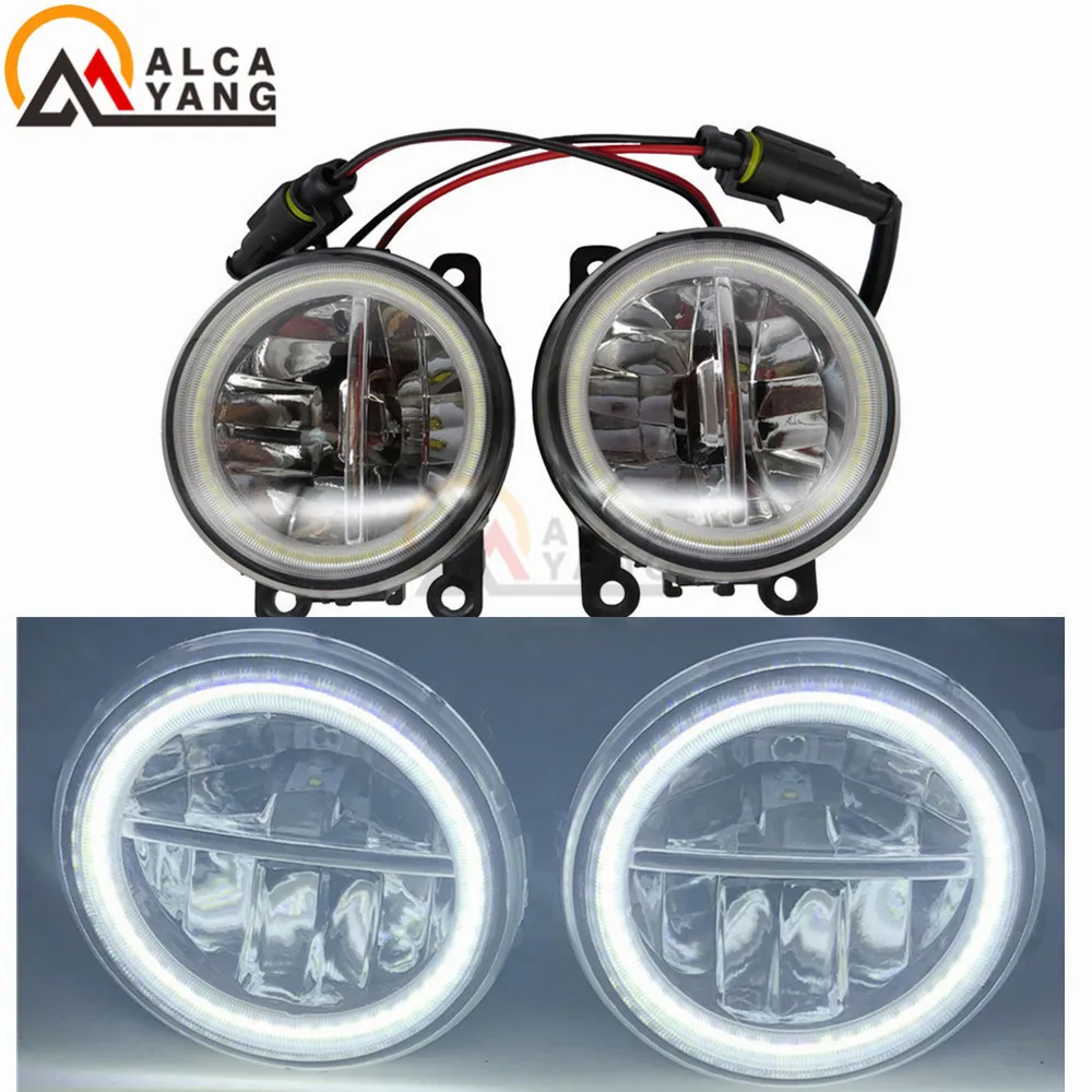 Angel Eye 12 В DRL Противотуманные фары освещение светодиодный фонарь для Citroen C3 C4 C5 C6 C-Crosser Xsara Picasso 1999- высокая яркость
