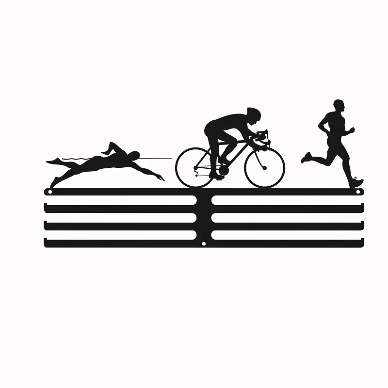 Вешалка для медалей - Цвет: 3 bar Triathlon