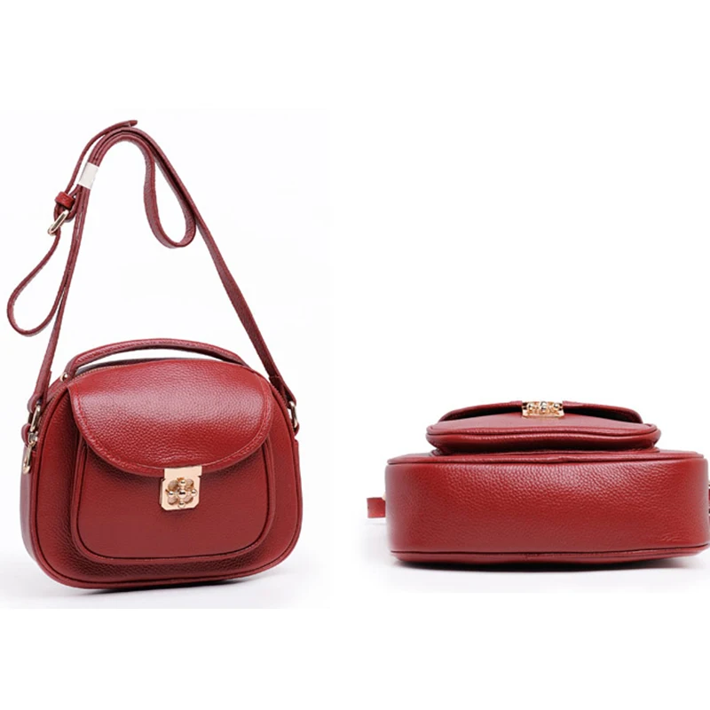 Сумка из 100% натуральной воловьей кожи женская сумка мессенджер карамельного