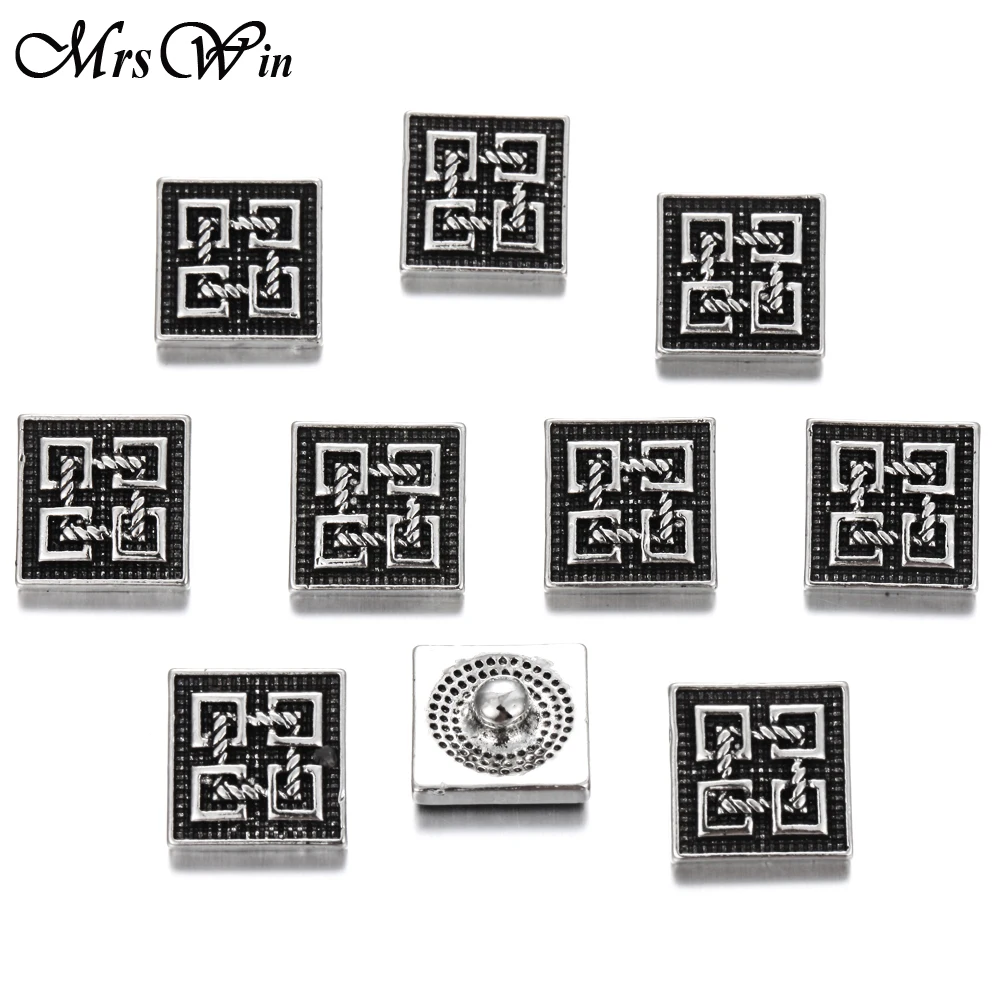 10 шт./лот новые ювелирные изделия винтажные металлические 12 мм кнопки подходят