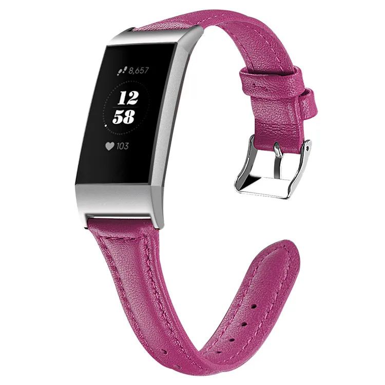 Новое поступление ремешок из натуральной кожи для часов Fitbit Charge 3 модные умные