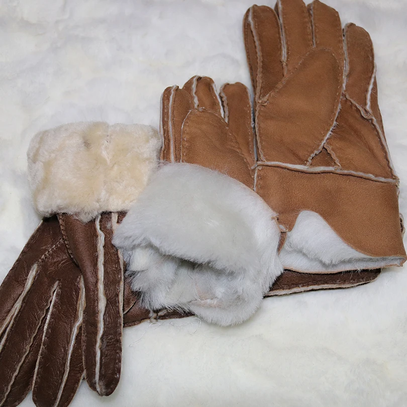 Женские перчатки из натуральной кожи теплые зимние варежки горячая Распродажа