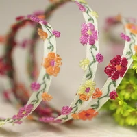 1yard embroidery flowers trimmings for clothing diy sewing embroidered webbing trim for dresses