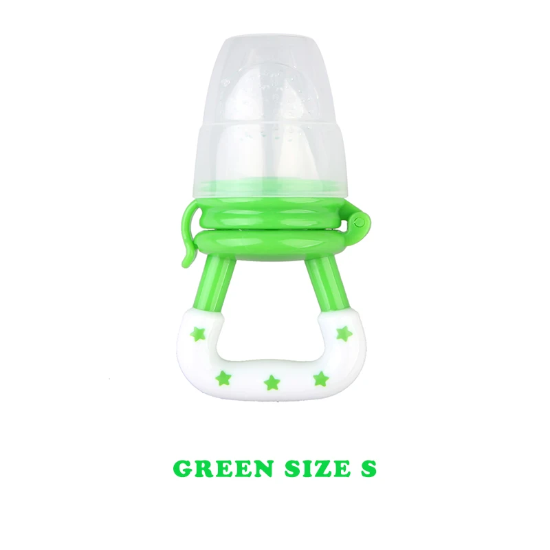 Green Size S Свежая фруктовая еда пустышка детская соска детская ниппельная кормушка безопасная поилка молоком детская соска для бутылочки свежие фрукты Nibbler - Цвет: Green Size S