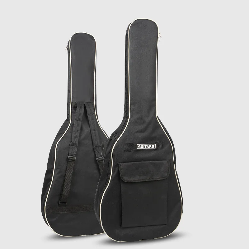 see chart 40/41 дюймов Ткань Оксфорд Акустическая гитара Gig Bag мягкий чехол двойные плечевые ремни Мягкий гитарный водонепроницаемый рюкзак 5 мм Хлопок - Цвет: see chart
