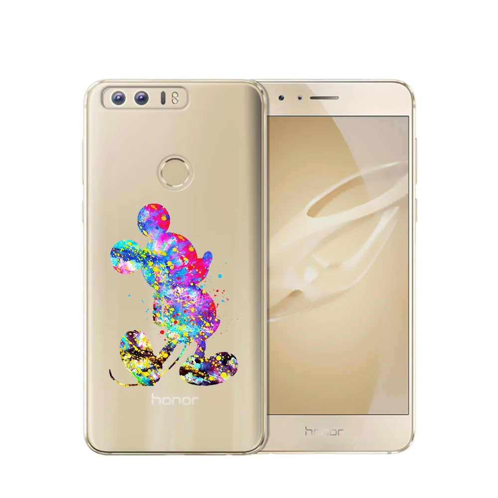 Новые поступления Платье русалки принцессы для Coque Huawei Honor 8 чехол Cute с мышонком из