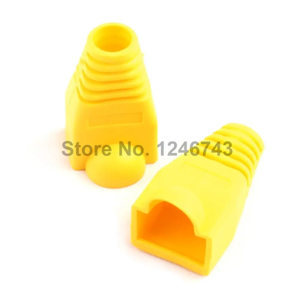 50 шт. разноцветные защитные колпачки для соединителей RJ45 cat5 cat5e cat6|sleeve connector|sleeve