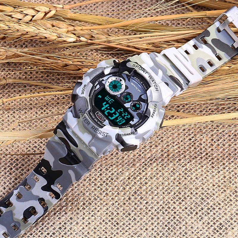 Часы наручные SANDA мужские спортивные модные водонепроницаемые повседневные