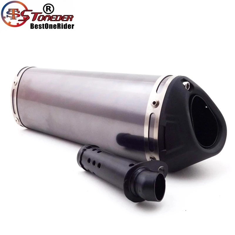 Глушитель выхлопной трубы STONEDER Racing 38 мм бесшумный Съемный зажим глушителя для
