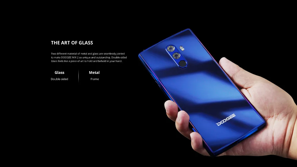 Doogee Mix 2, 6 ГБ ОЗУ, 128 Гб ПЗУ, смартфон, 5,99 дюймов, FHD Безель, Восьмиядерный, 4 камеры, 16 Мп+ 13 МП, Android 7,1, мобильный телефон с функцией распознавания лица