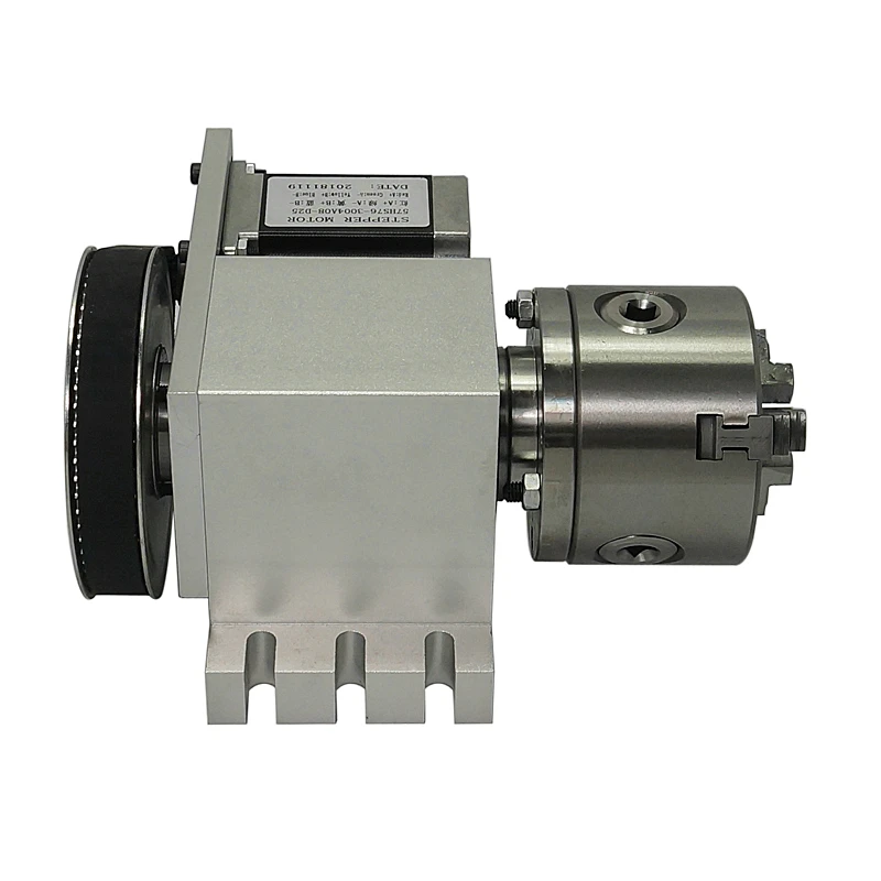 Center Height 65MM Hollow Shaft CNC 4th Axis 80MM 100MM 3 4 Jaw Chuck Rotary | Инструменты