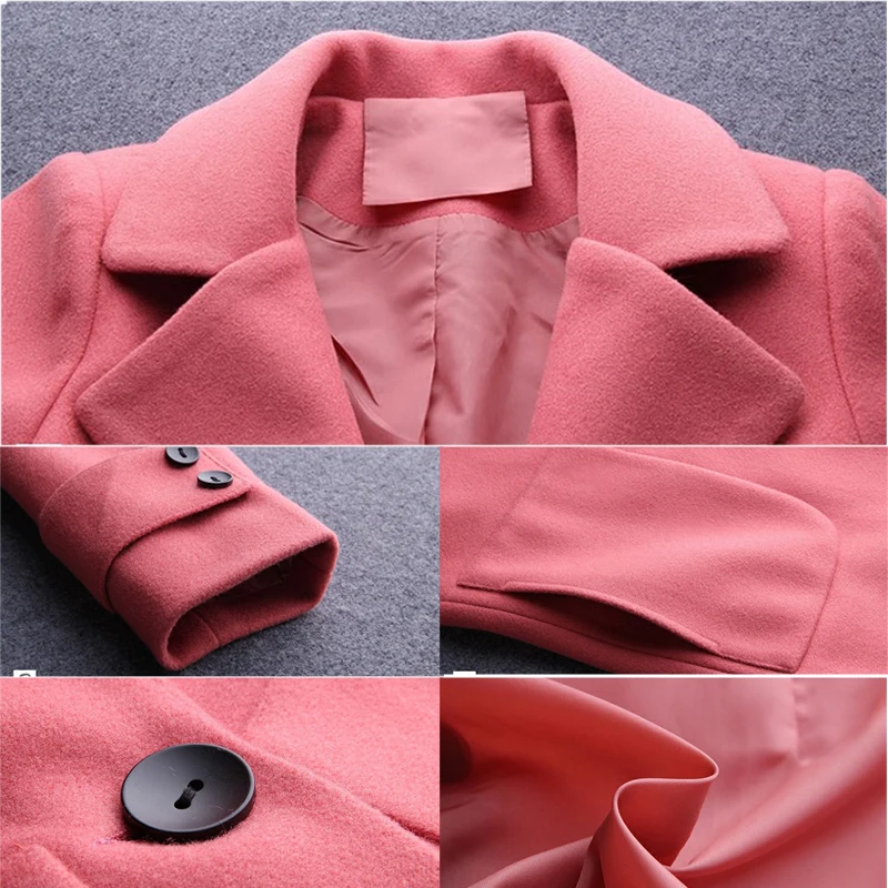 Горячая Распродажа шерстяное теплое пальто 2018 Новое Женское осенне зимнее