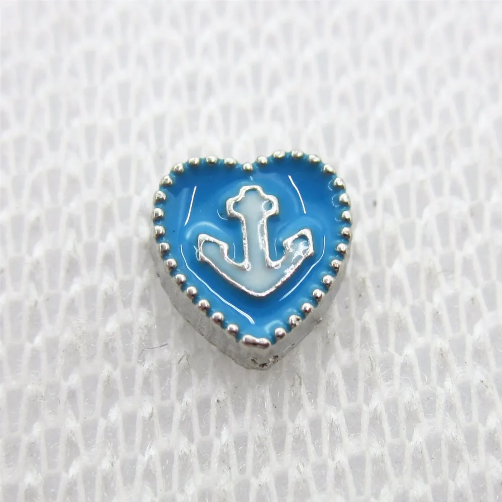 20 шт./лот Лот Корабль сердце Плавающие Подвески живые стеклянные медальоны с