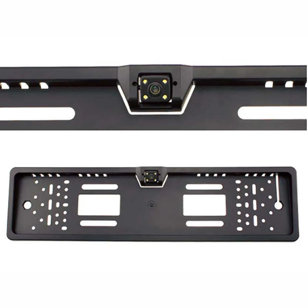 LED License Plate Frame With 4LED HD Reversing Camera Waterproof IP67 European Car Registration Holder Lights | Автомобили и