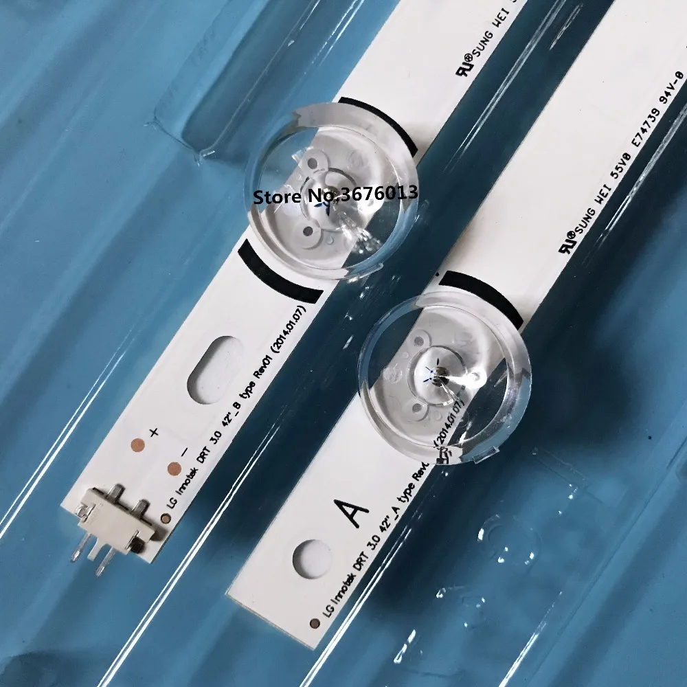 Светодиодный Подсветка полоса 8 светодиодный s для LG 42 дюйма ТВ INNOTEK DRT 3,0 4" 6916L 1709B 1710B 1957E 1956E 6916L-1956A 6916L-1957A