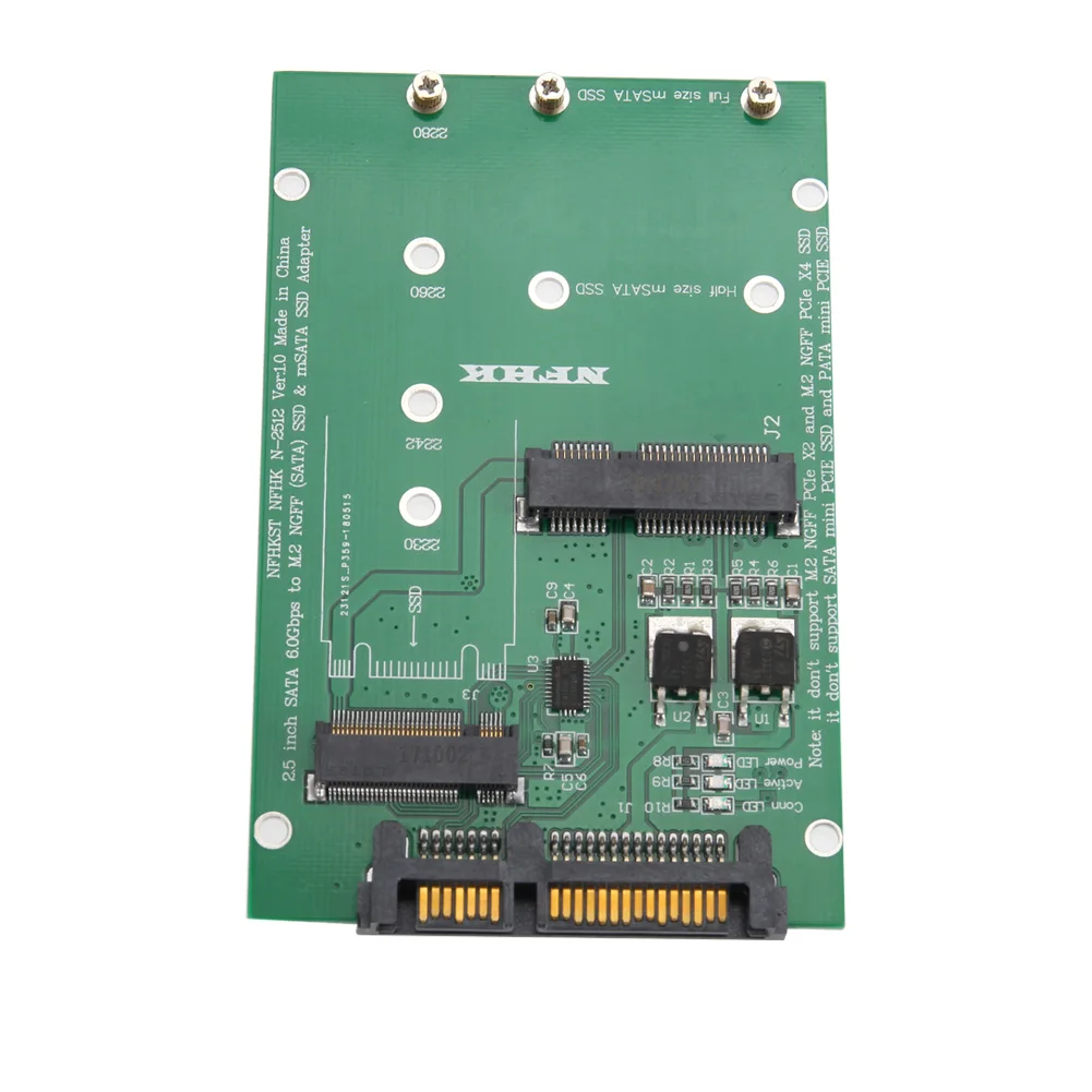 M.2 NGFF SSD на SATA III SATA3 конвертер Msata/NGFF Sata адаптер Поддержка mSATA + HSJ 19| |