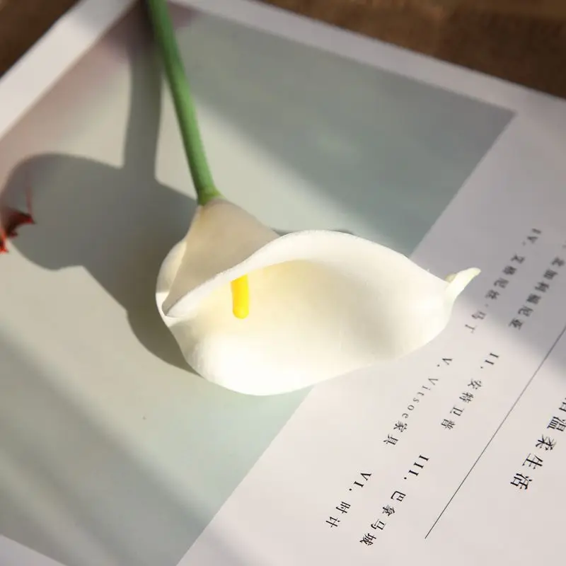 Миниатюрные Искусственные цветы Calla искусственные шелковые растения свадебные