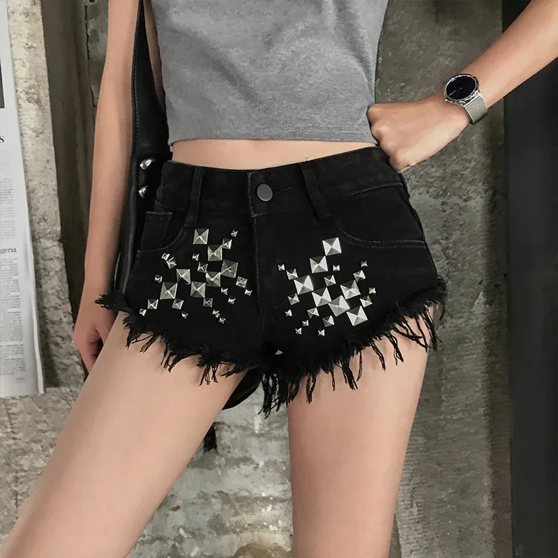 Новинка 2019 женские летние джинсы короткие для ночного клуба Ультра S/XL с