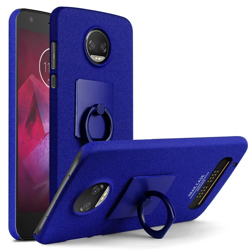 Для Motorola Moto Z2 Play чехол Imak ковбойский чехол и защита экрана с подставкой задняя крышка с кольцом для пальца подставка