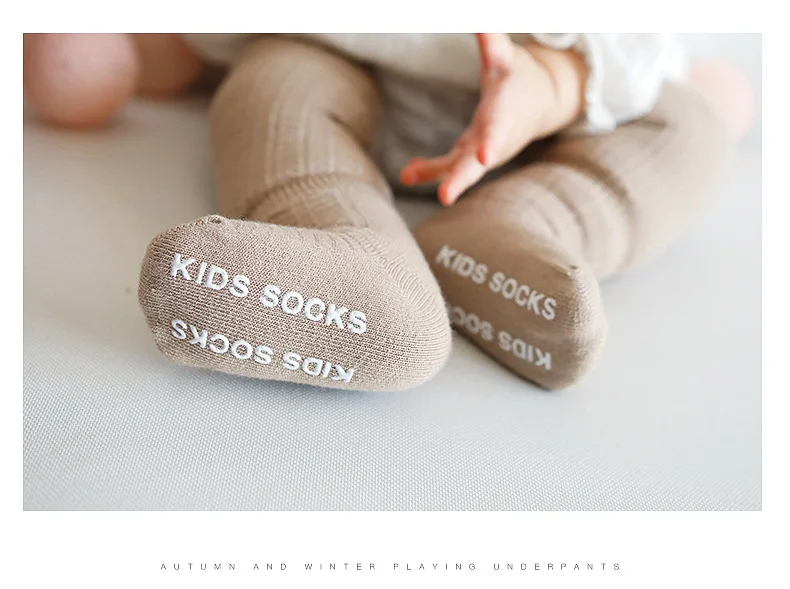 Spring and summer summer double needle baby anti-slip socks without bones loose baby newborn ball children cotton socks