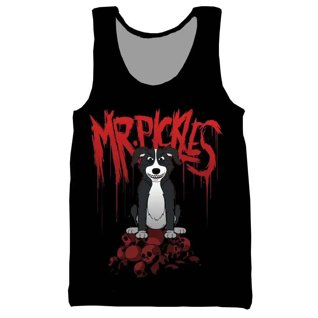 Мужская майка с 3D принтом Mr Pickles модная летняя на бретельках для мужчин и