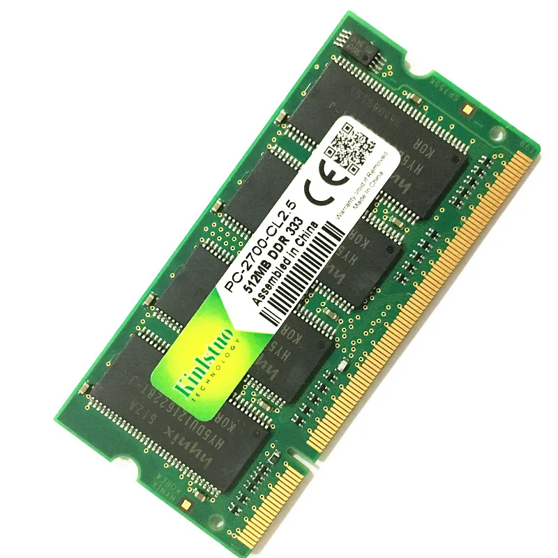 Оперативная память Kinlstuo для ноутбука оперативная DDR1 DDR 400 333 MHz/PC 3200 PC 2700 200Pins 512 МБ 1