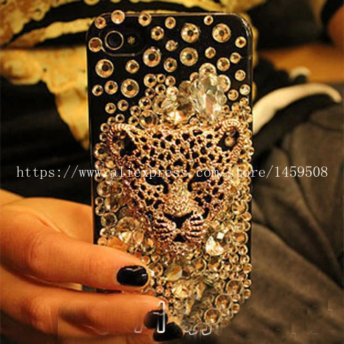 For ViVO Y51 Y53 Y67 Y69 Y71 Y81 Y83 Y97 Y93 V5 V7 V9 V15 X9s X20 Plus X21 X23 V11i V11 X27 Pro Diamond Leopard Rhinestone Case |
