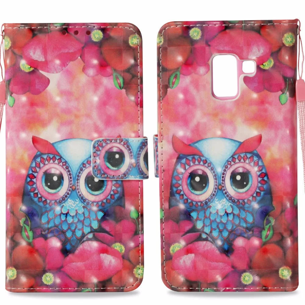 Кожаный чехол для samsung Galaxy A8 2018 SM-A530F 530X Капа Coque Телефон Чехол Wallet откидная крышка
