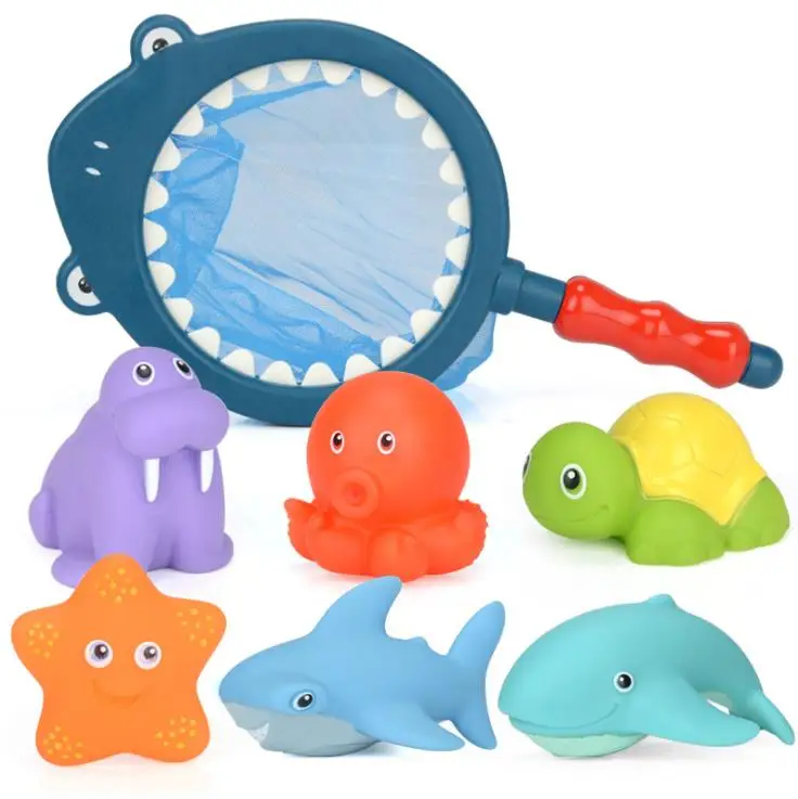 Marine animals Детские Игрушки для ванны, детские игрушки для купания в ванной, интерактивные игрушки для душа, набор для детей, подарки - Цвет: Marine animals